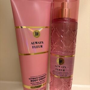 Bath and Body Works Always Fleur set: body cream and spray